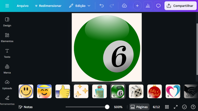 Modelos para centro da cartela